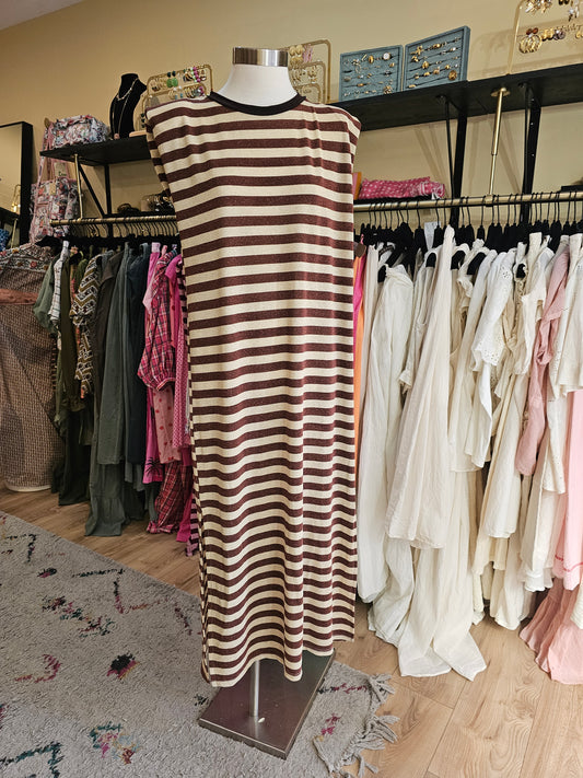 Robe lurex camel Johanna paris