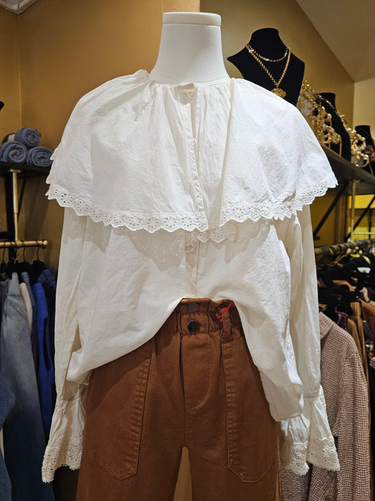 Chemise ecrue col large Johanna Paris