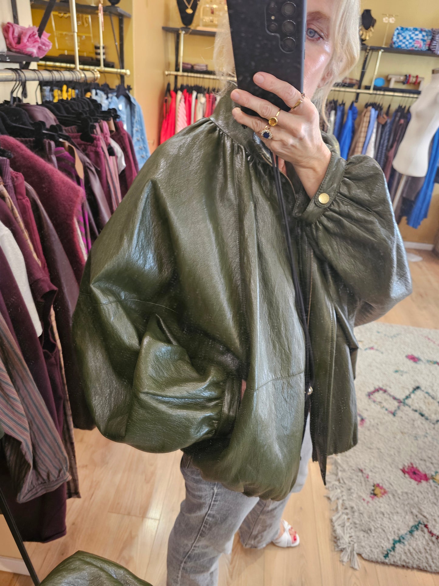 Blouson kaki simili Johanna Paris