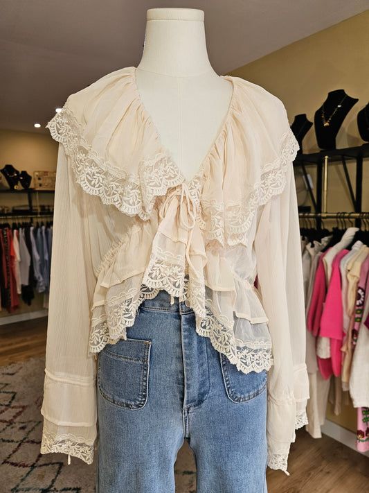 Top dentelle transparent