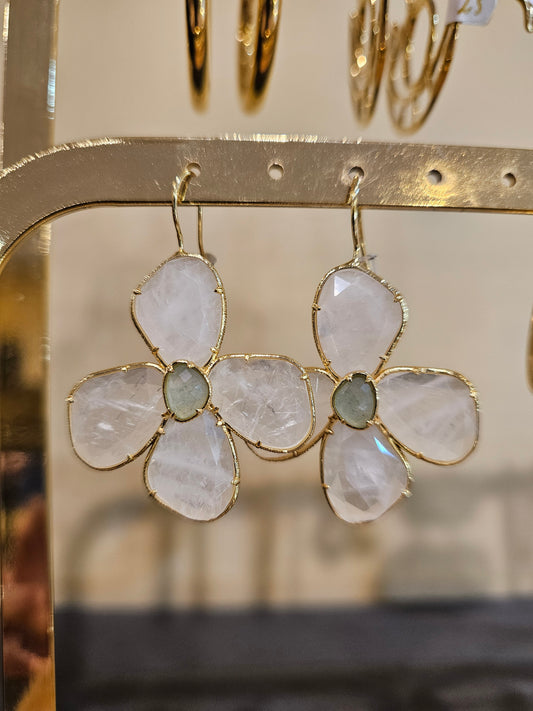 Boucles d'oreille fleurs