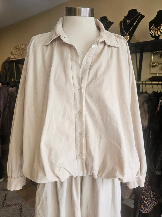 Chemise blousante velours Johanna Paris