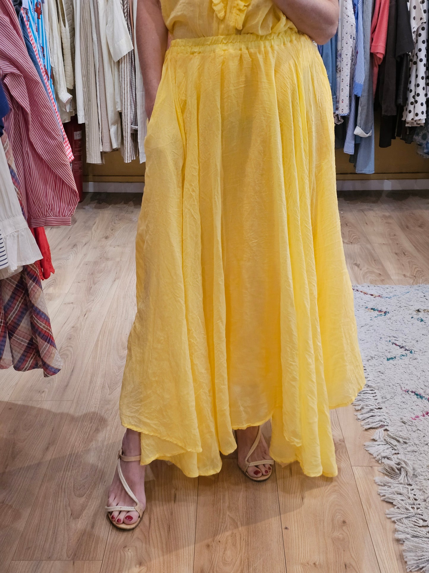 Jupe jaune Johanna Paris
