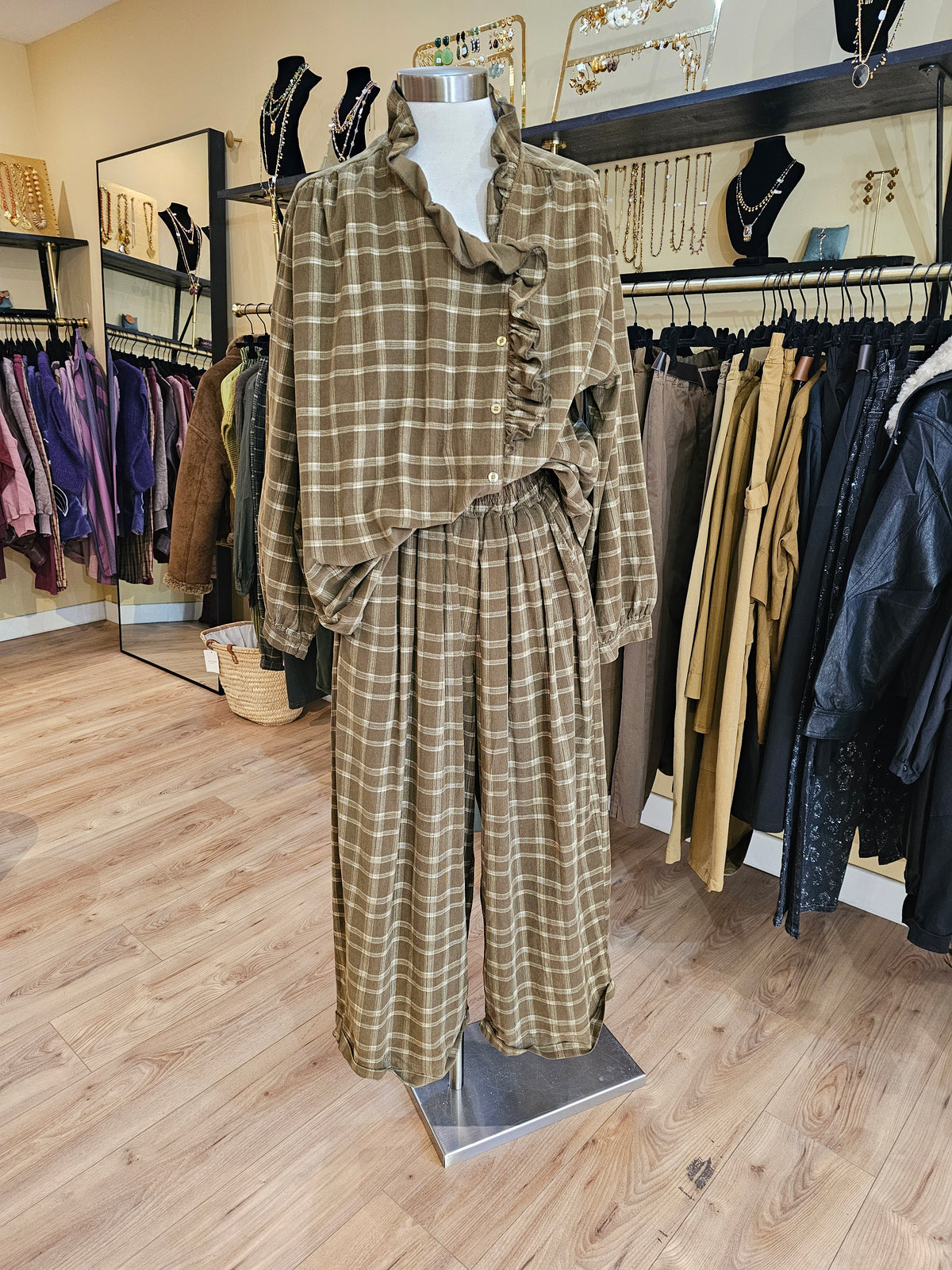 Pantalon à carreaux Johanna Paris