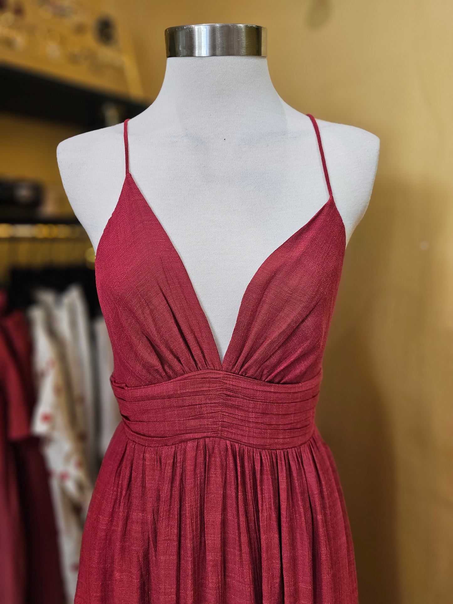 Robe dos nu Framboise