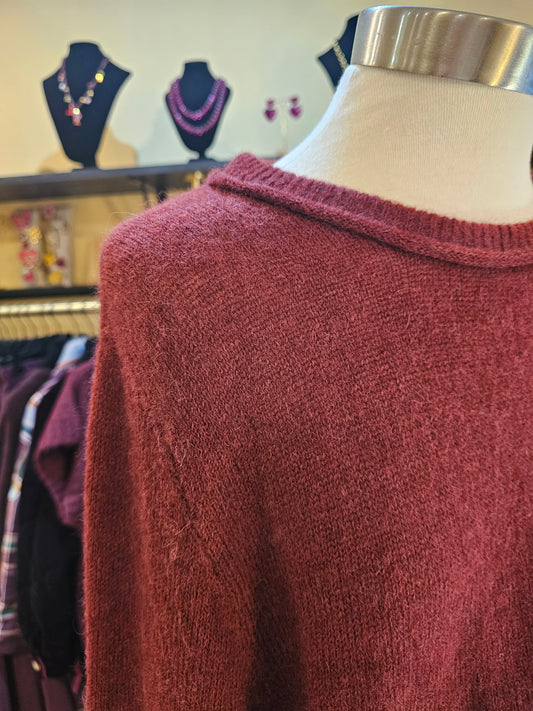 Pull bordeaux Intuition Paris