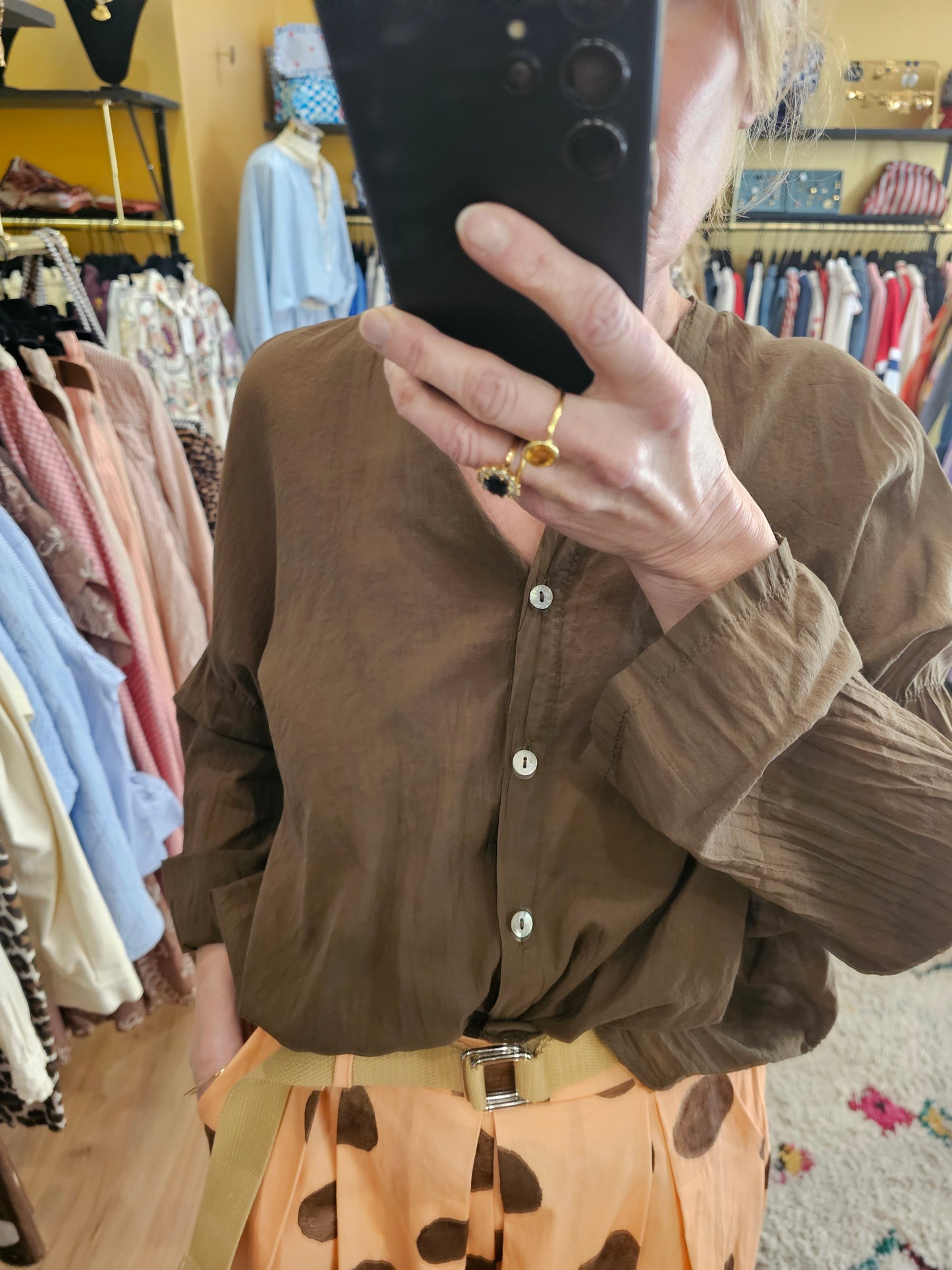 Chemise marron Johanna Paris