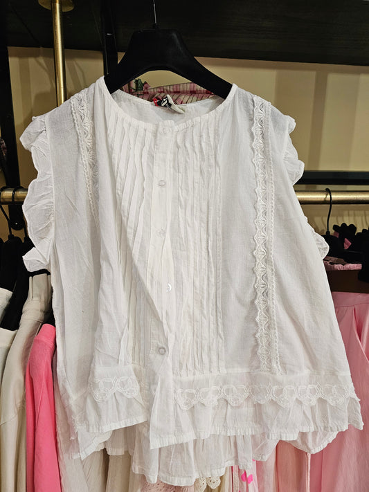 Top coton blanc Johanna Paris