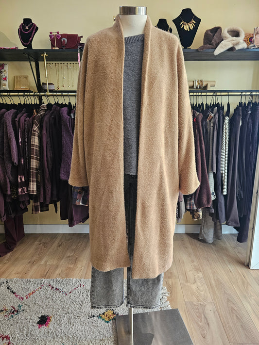 Manteau camel Doublure leopard