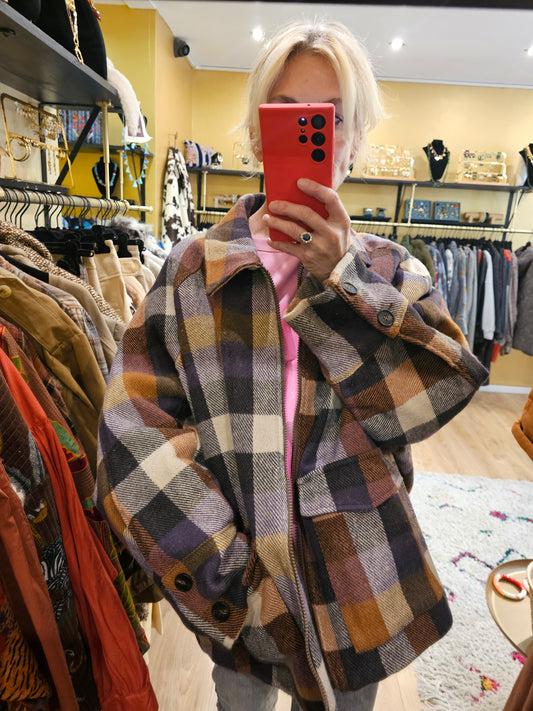 Blouson carreaux
