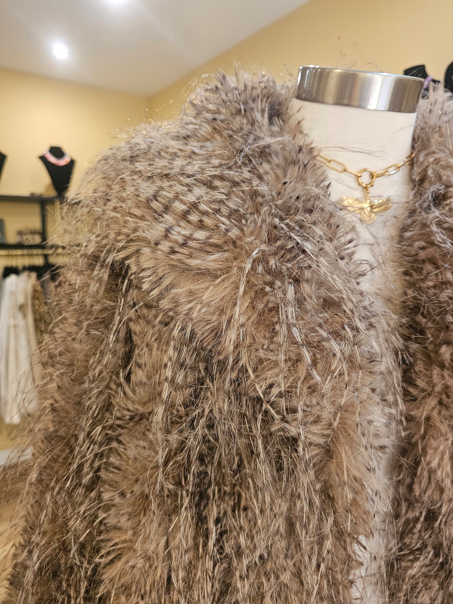 Veste en fausse fourrure