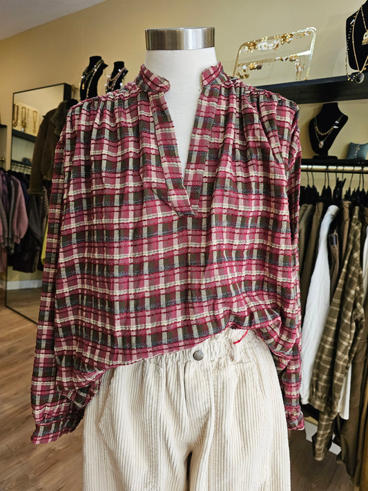 Blouse à carreaux Johanna Paris