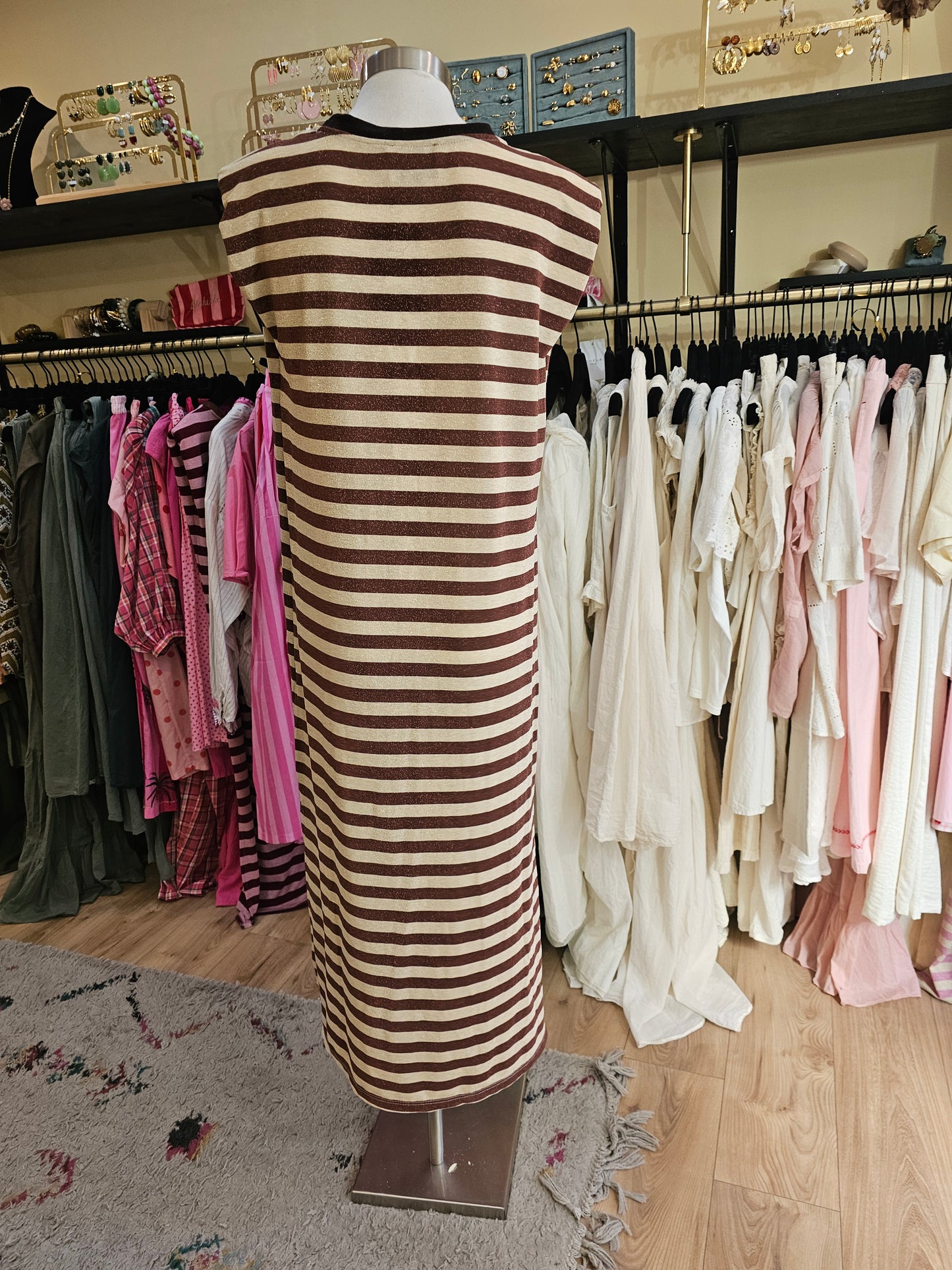 Robe lurex camel Johanna paris