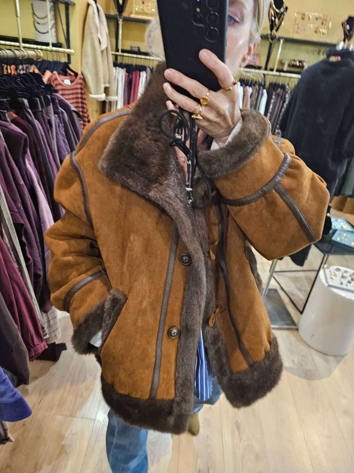 Blouson effet peau lainée Johanna Paris