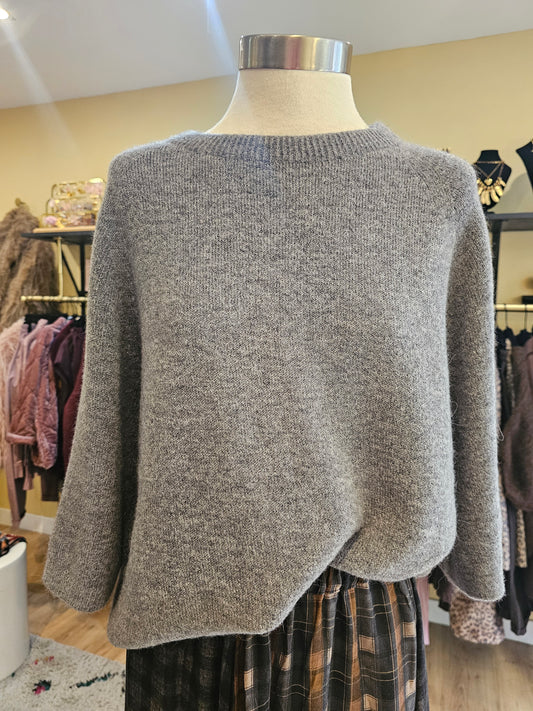 Pull gris Intuition Paris
