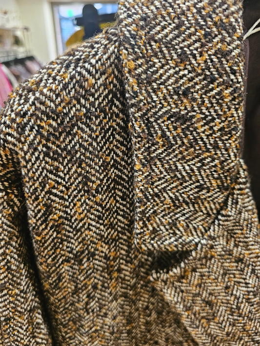 Manteau à chevrons camel