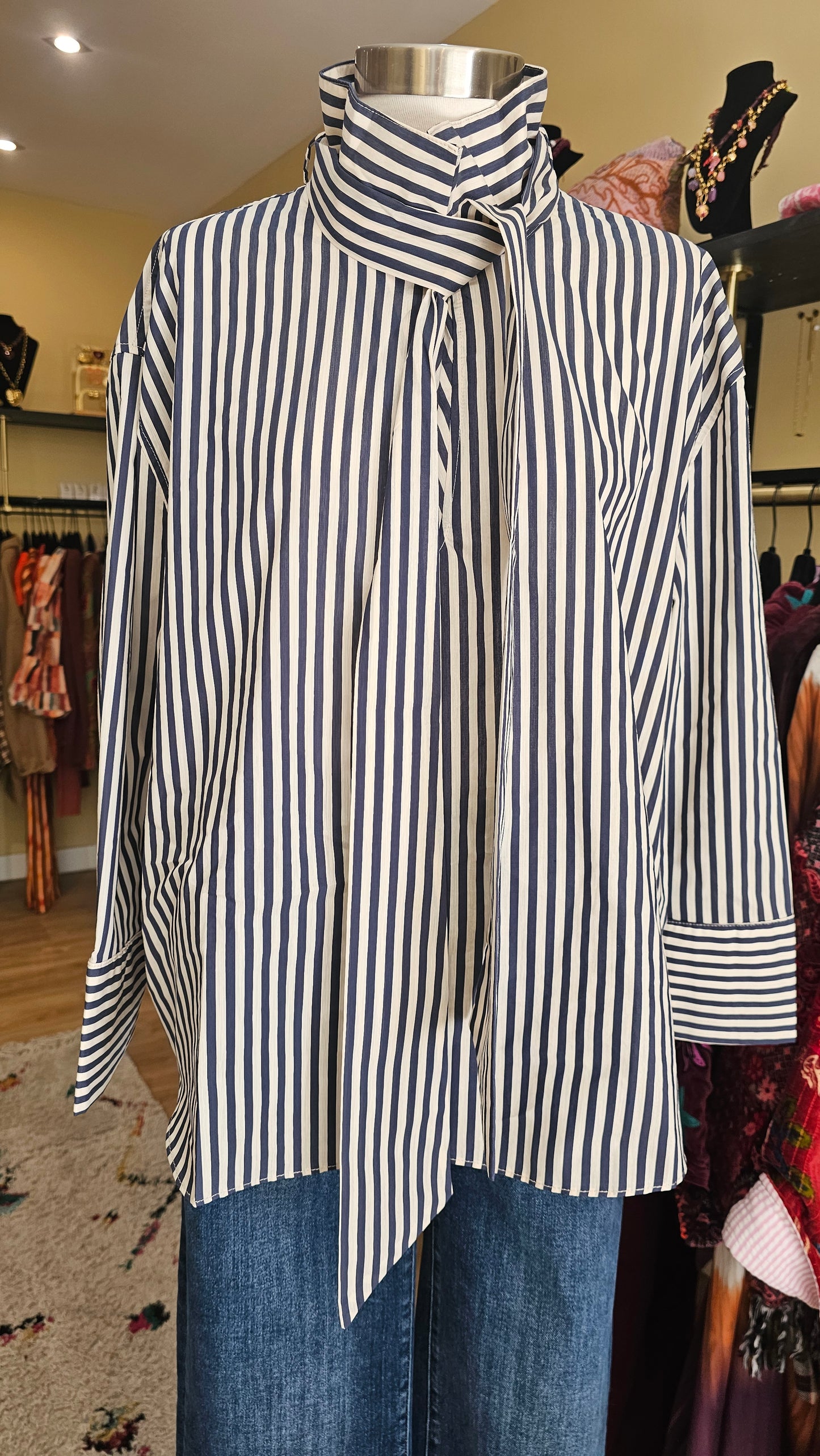 Chemise col fol foulard Adoré Paris