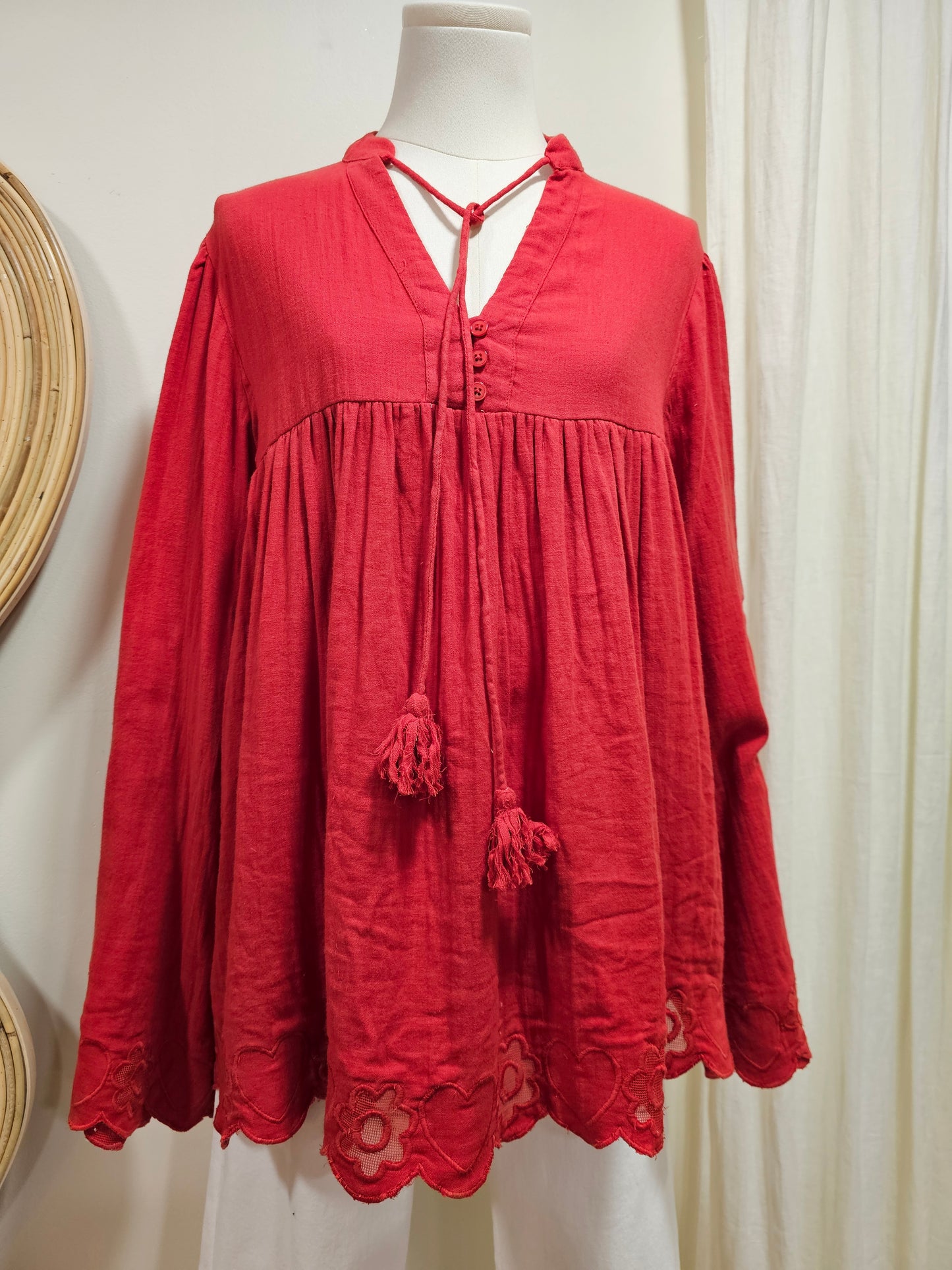 Blouse rouge The corner