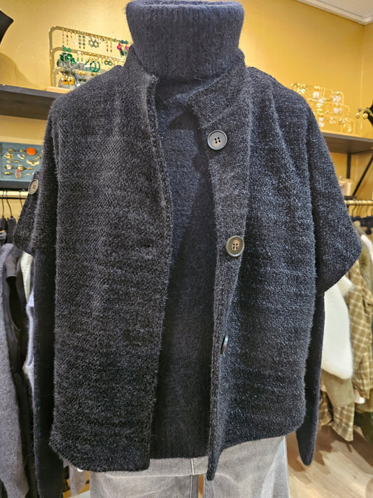 Veste noire manches courtes Johanna Paris