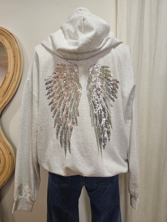 Sweat à capuche ailes