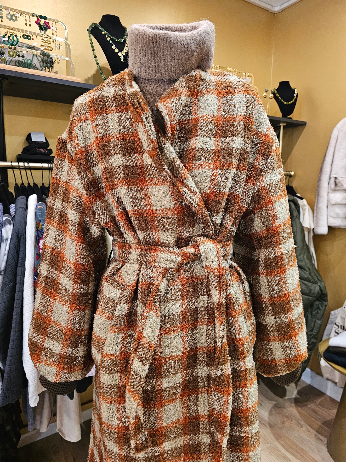 Manteau à carreaux Johanna Paris