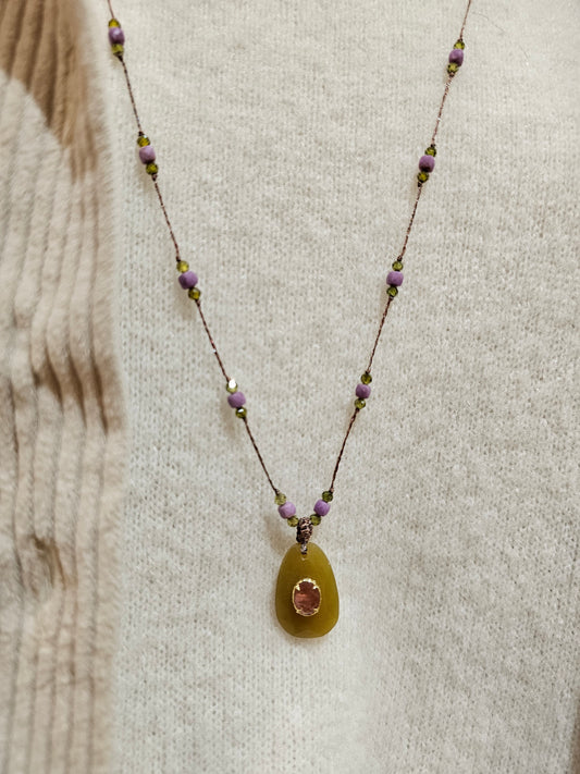 Sautoir pierres fines