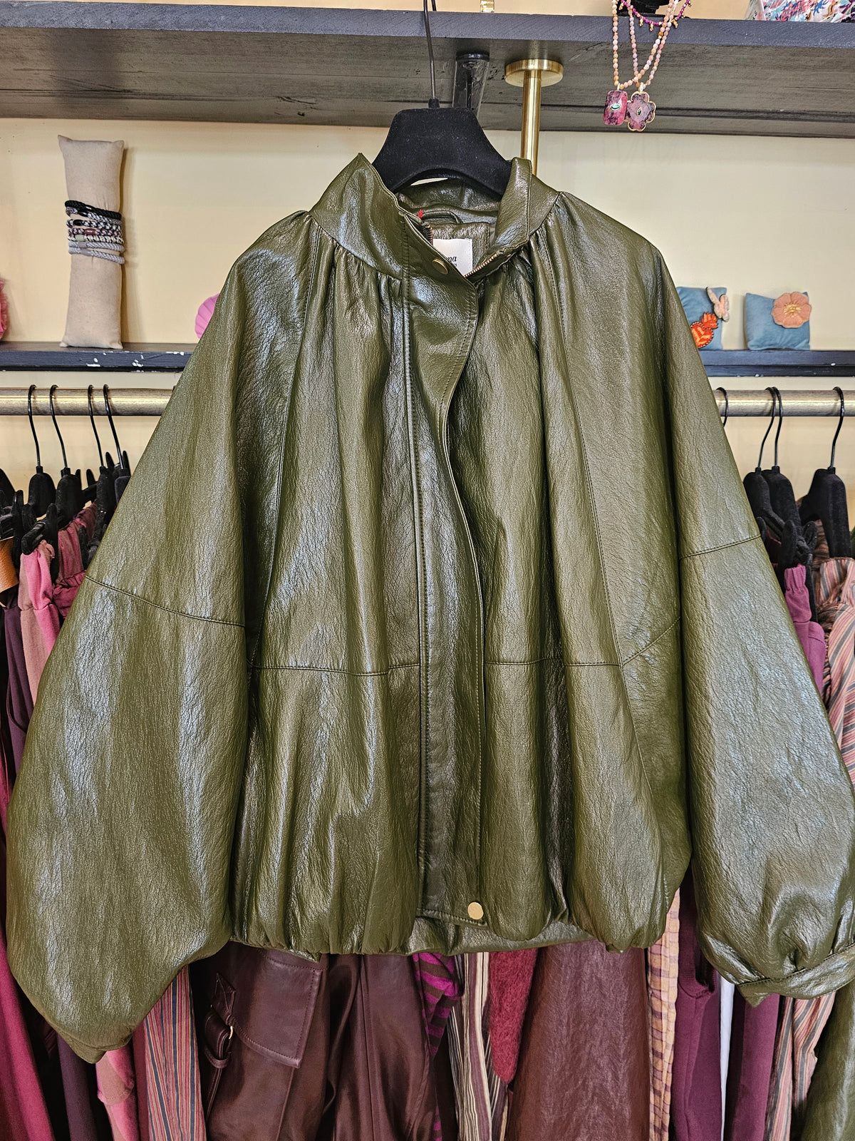 Blouson kaki simili Johanna Paris