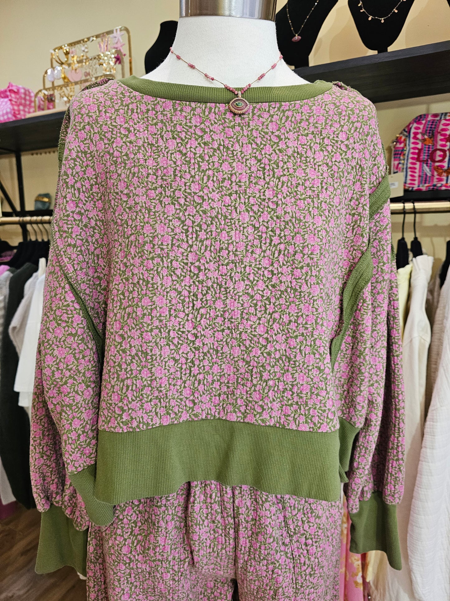 Sweat fleuri Johanna Paris