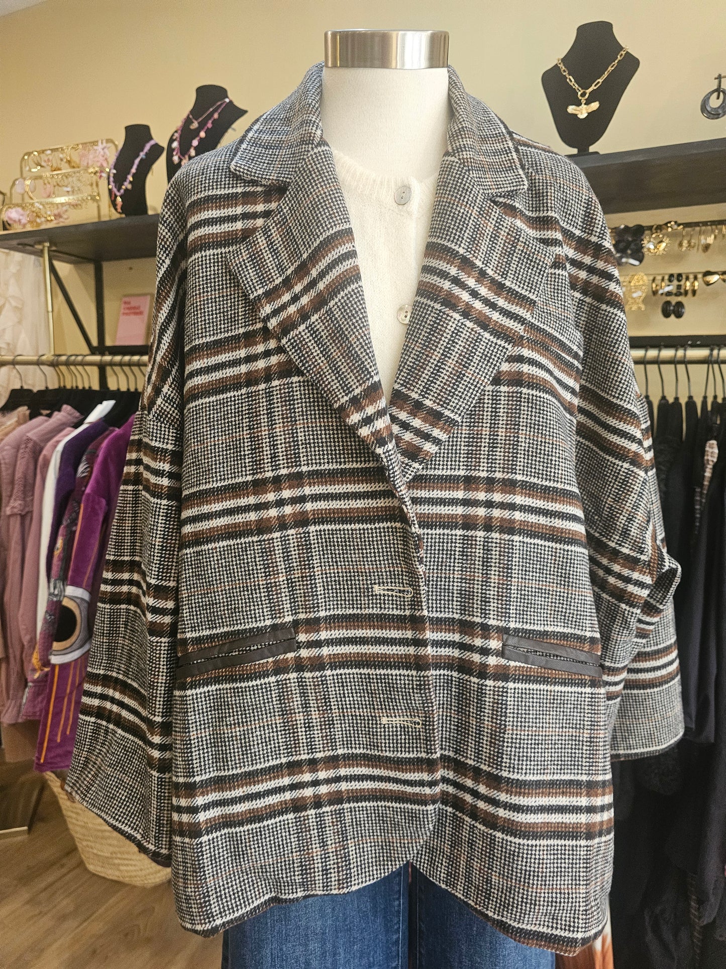 Veste à carreaux Johanna Paris