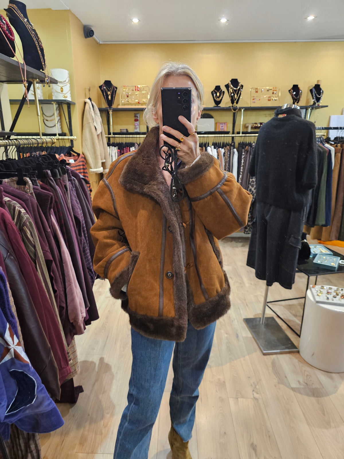 Blouson effet peau lainée Johanna Paris