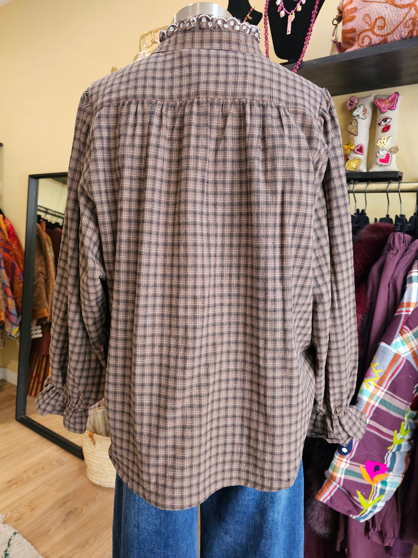 Chemise à carreaux