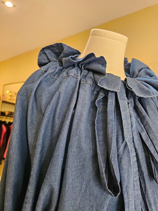 Chemise oversize col volanté Johanna Paris