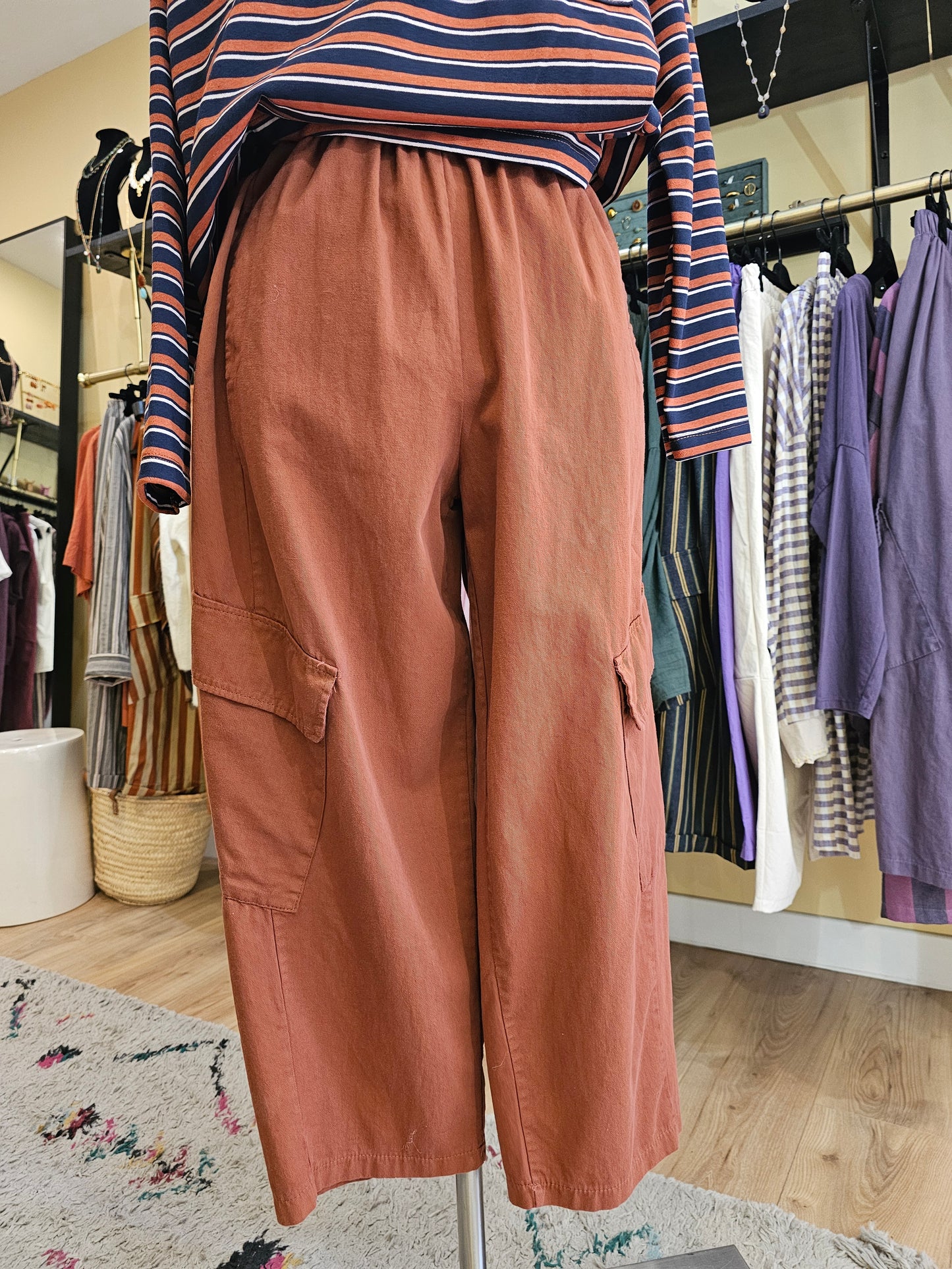 Pantalon cargo terracota johanna paris