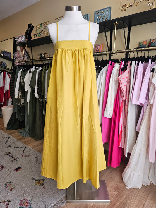 Robe à bretelles maïs johanna paris