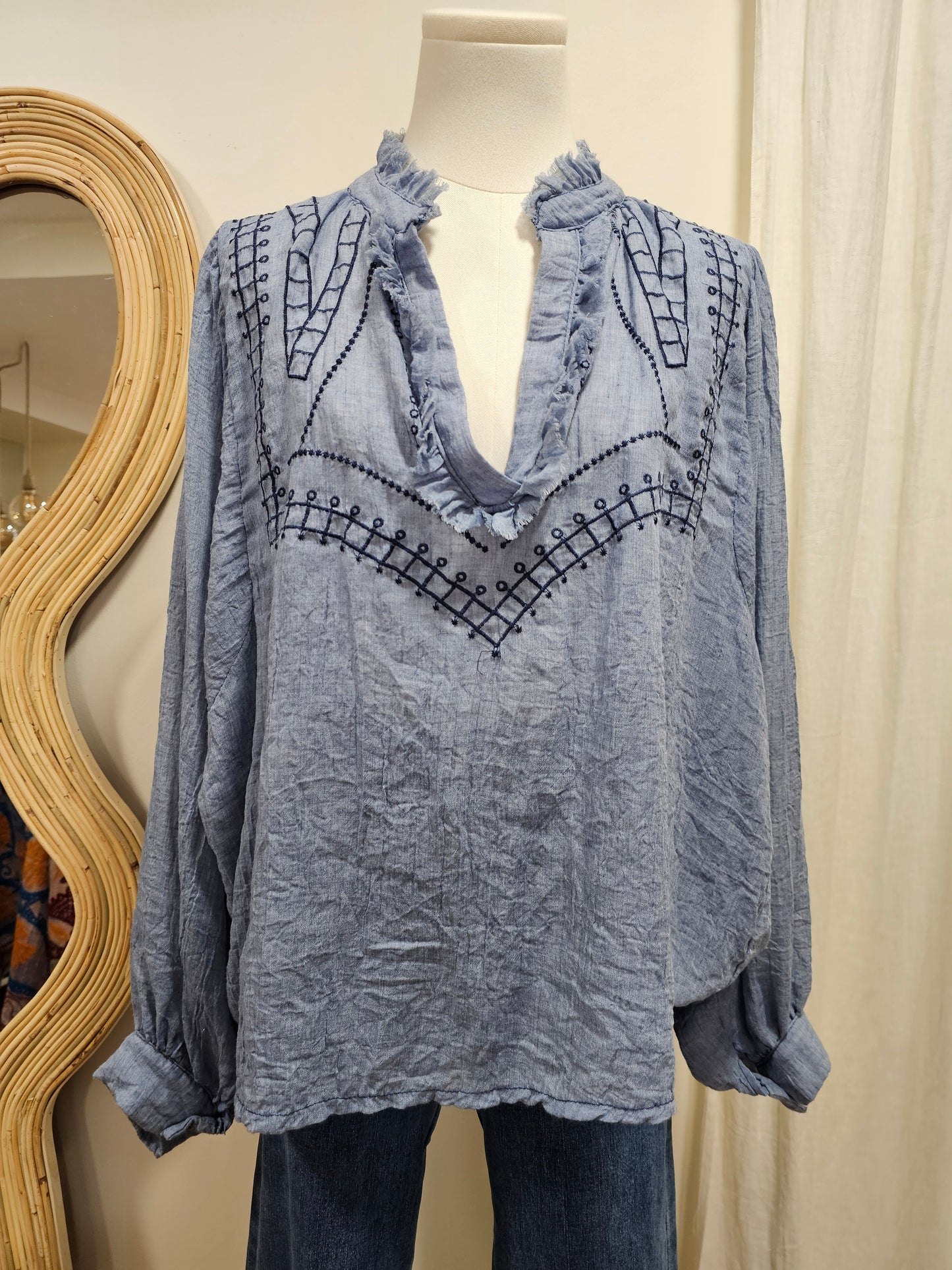 Blouse brodée Johanna Paris