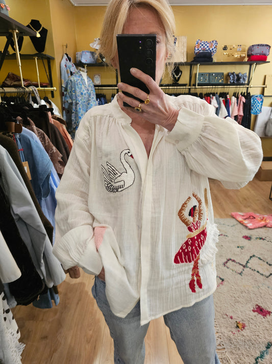 Chemise brodée The corner