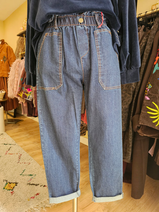 Jeans bleu foncé Johanna Paris