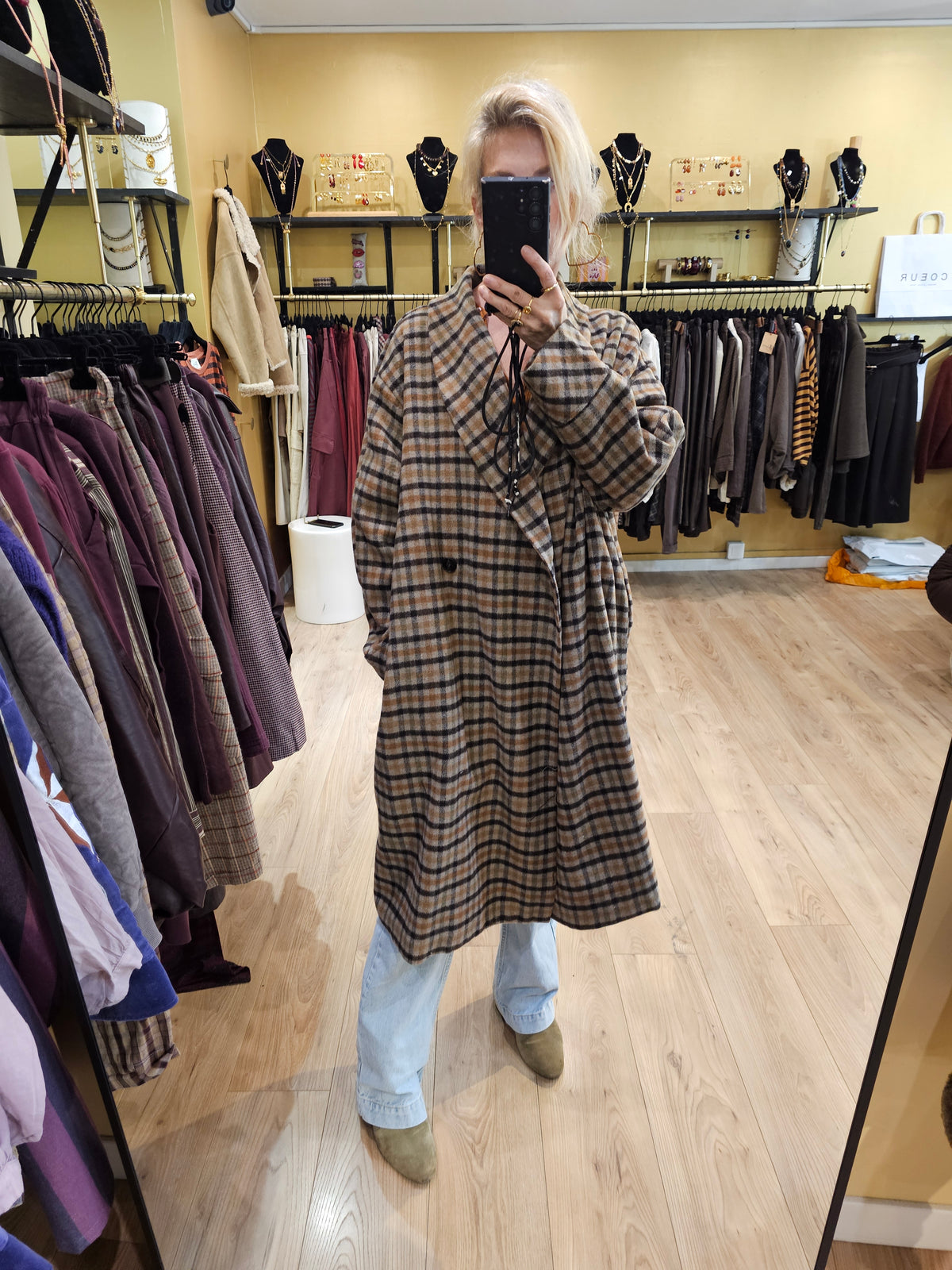 Manteau à carreaux Johanna Paris