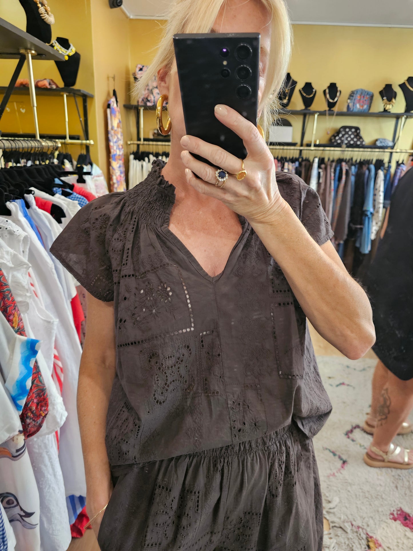 Top broderie anglaise Johanna Paris