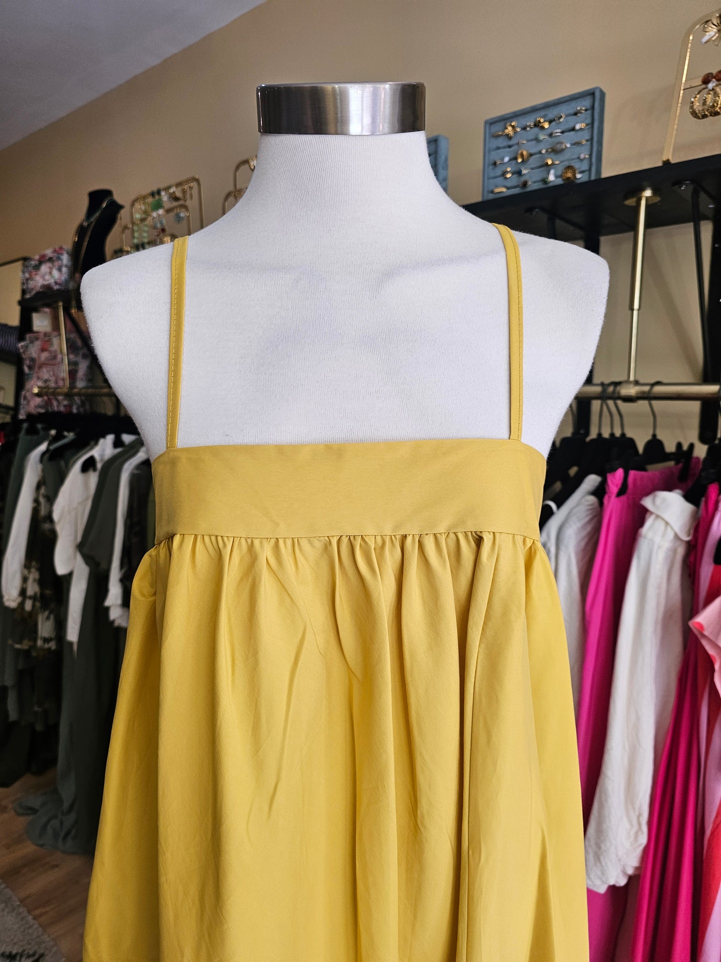 Robe à bretelles maïs johanna paris