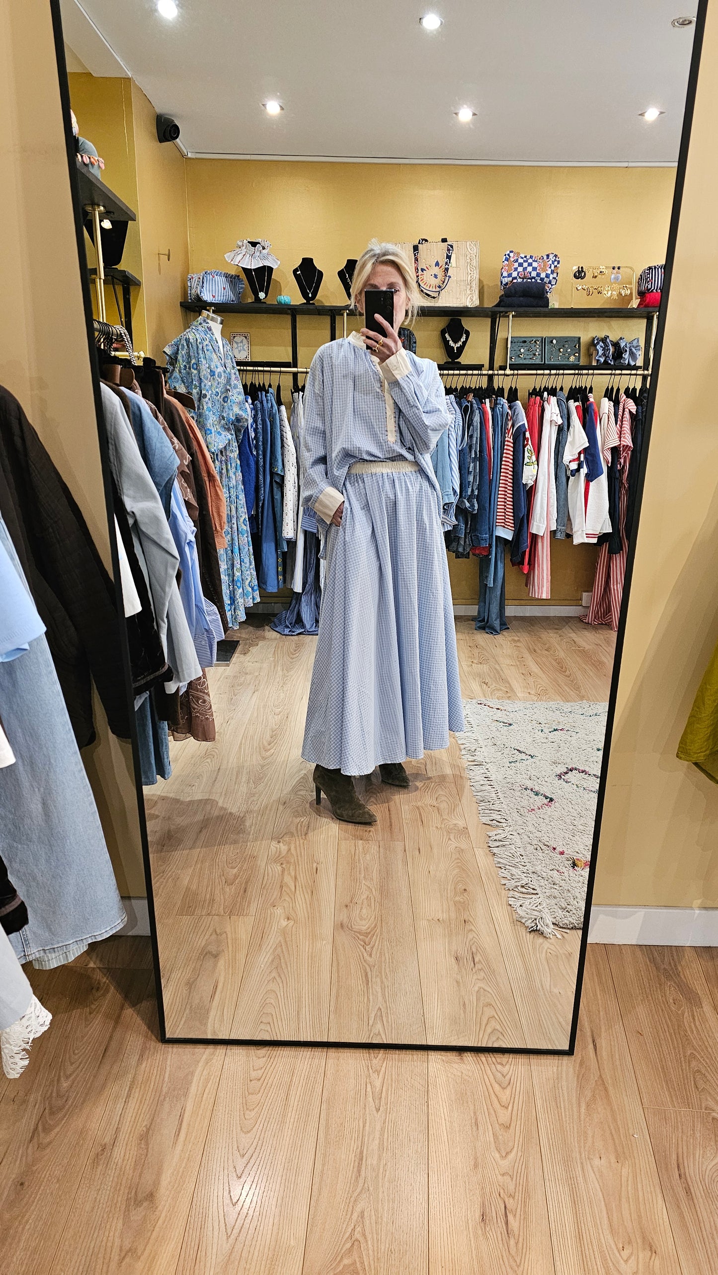 Jupe à carreaux Johanna Paris