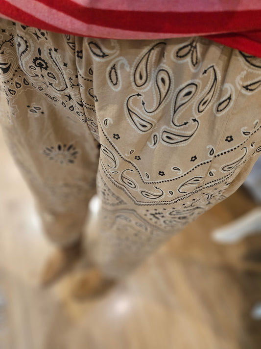 Pantalon bandana beige Johanna Paris