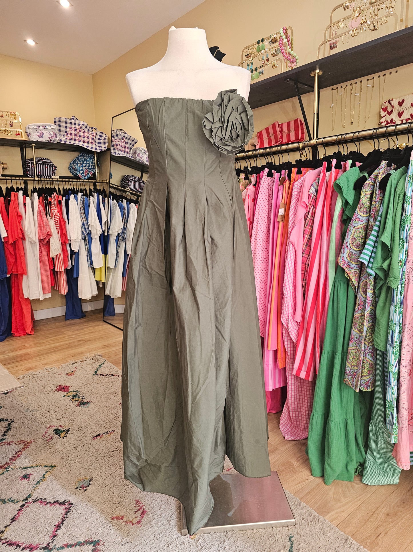 Robe bustier kaki Johanna paris
