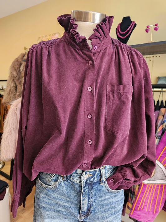 Chemise velours Intuition