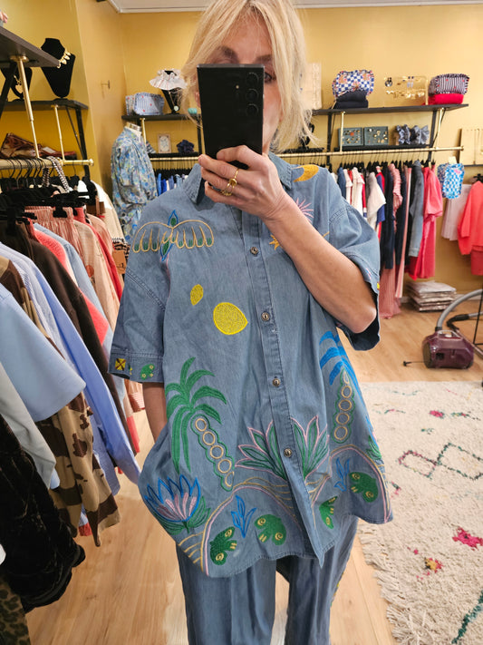 Chemise brodée Johanna Paris