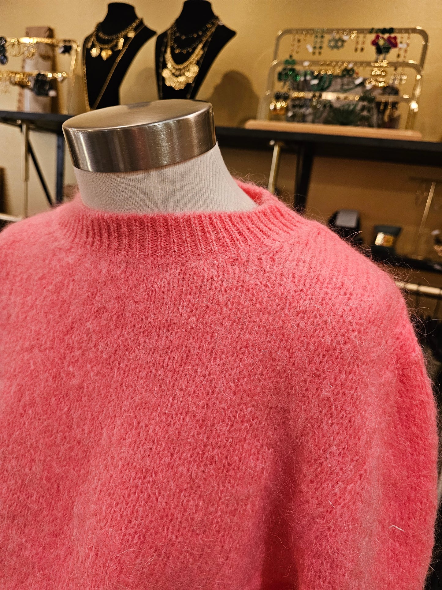 Pull rose Johanna Paris