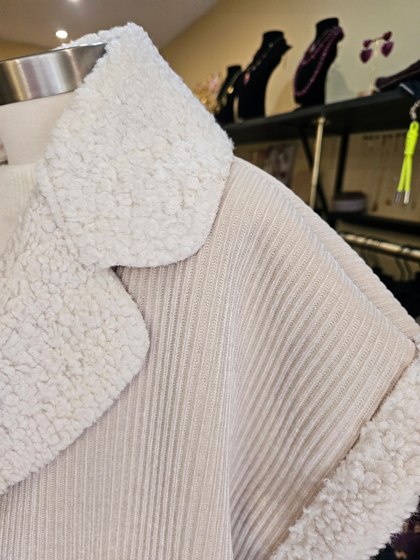 Veste velours doublee