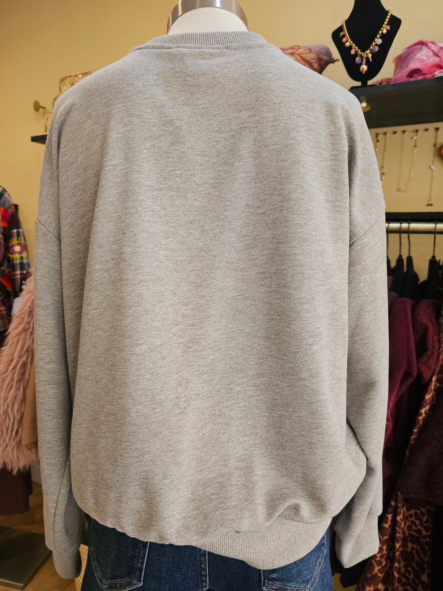Sweat gris chiné Johanna Paris
