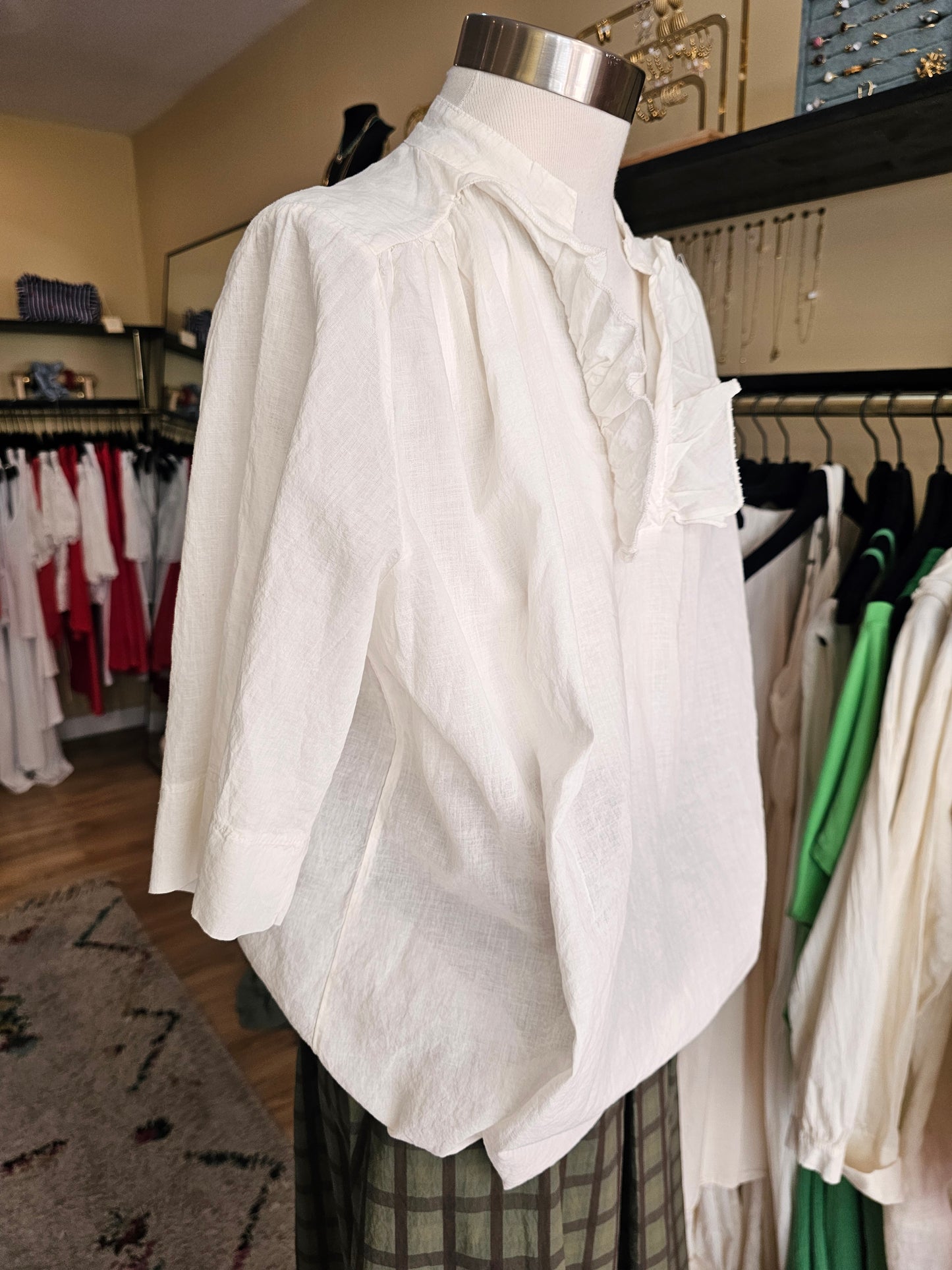 Top en voile de coton ecru Johanna paris