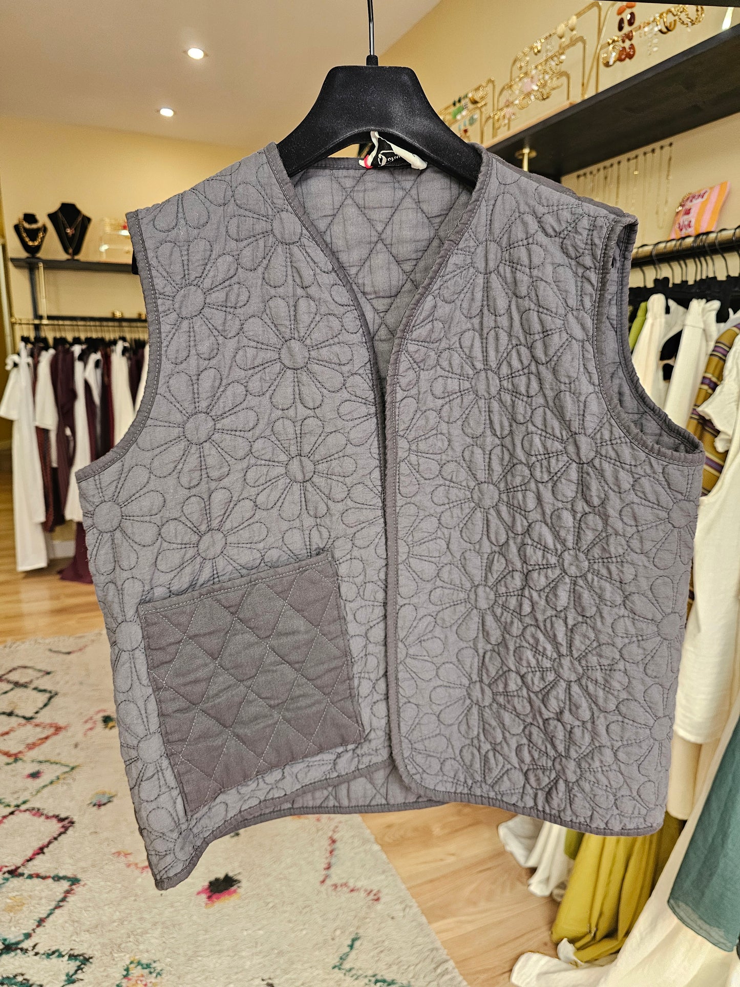 Gilet sans manche anthracite Johanna paris